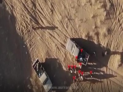 انتشار فیلم حملات پهپادی نیروهای مسلح یمن به تجهیزات و مراکز تجمع مزدوران سعودی در مأرب و ساحل غربی
