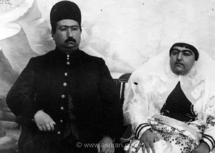 تصویری کمتر دیده شده از خدیجه‌خانم، دختر محمدعلی‌شاه قاجار در دوران جوانی؛ ثبت‌شده در سال ۱۲۹۸ شمسی