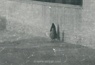 تصویری از یک خیابان قدیمی در شیراز در دوران قاجار