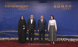 حضور رئیس‌جمهور پزشکیان در افتتاحیه بازی‌های جهانی عشایری در بیشکک