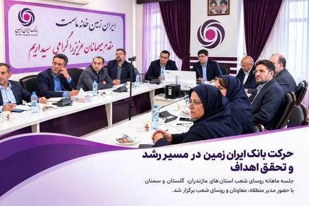 بررسی عملکرد شعب بانک ایران زمین در سه استان