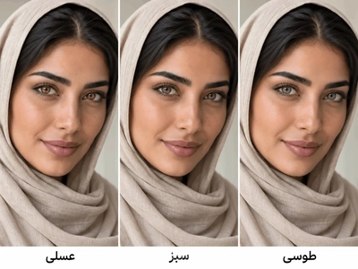چه رنگ چشمی به پوست گندمی و سبزه می‌آید؟ راهنمای انتخاب رنگ چشم