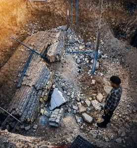 مرگ کارگر ساختمانی در گرمه
