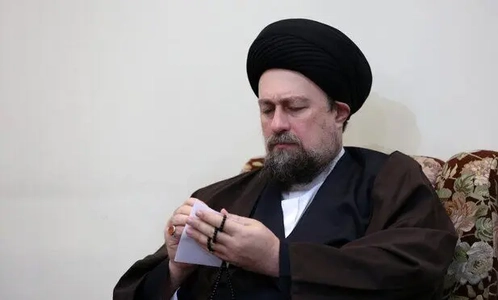 تسلیت سیدحسن خمینی به عباس آخوندی در پی درگذشت برادرش