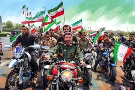 رزمایش بزرگ موتورسواران جانفدا در تهران برگزار شد
