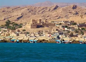 منظرۀ یک روستا در دوران ناصرالدین شاه
