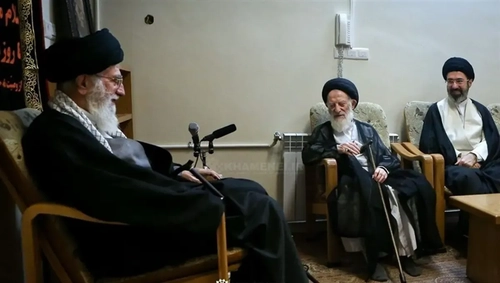 تصویر دیده نشده از دیدار رهبر شهید و آیت‌الله شبیری زنجانی منتشر شد