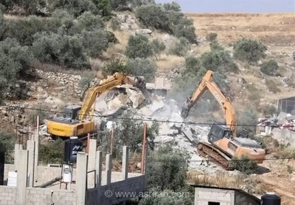 تخریب خانه‌های فلسطینی‌ها در رام‌الله توسط نیروهای اسرائیلی