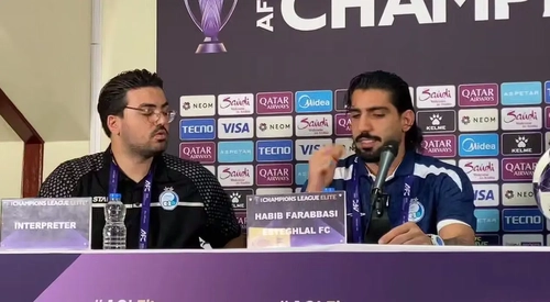 نشست خبری حبیب فرعباسی پیش از دیدار استقلال با الغرافه