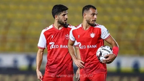 پیروزی ۲-۰ پرسپولیس مقابل استقلال خوزستان در نیمه اول لیگ برتر