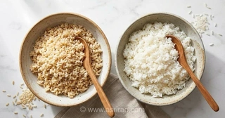 برنج سفید یا قهوه‌ای: کدام برای سلامتی بهتر است؟