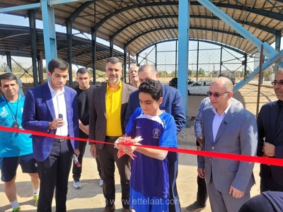 افتتاح نخستین زمین چمن مصنوعی فوتبال نابینایان در یزد