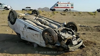 حادثه تلخ در محور تیران به فریدن؛ واژگونی مرگبار خودروی سمند جان چهار سرنشین را گرفت