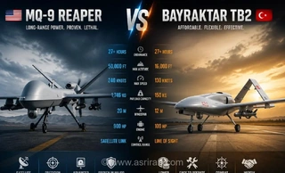 نبرد غول‌های آسمان؛ مقایسه فنی پهپاد آمریکایی MQ-9 Reaper و پهپاد تهاجمی ترکیه‌ای Bayraktar TB2