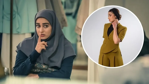 مه‌لقا می‌نوش‌زاد در جلسه عکاسی مدلینگ با استایل پاییزی