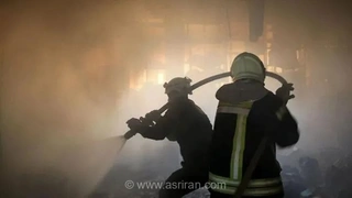 آتش‌سوزی در پشت‌بام یک رستوران در خیابان دولت