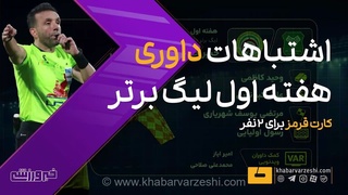 اشتباهات داوری در هفته اول لیگ برتر؛ دو کارت قرمز جنجالی!