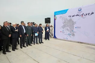 مخزن ۴۰ هزار مترمکعبی آب یزد با ارزش ۱۰۰۰ میلیارد تومان به بهره برداری رسید