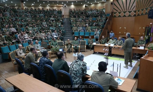 برگزاری رزمایش روی نقشه مقابله با جنگ ترکیبی در دانشگاه فرماندهی و ستاد ارتش (دافوس)