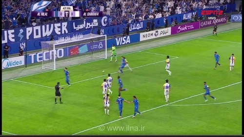 گلزنی نوس، ستاره الهلال در دیدار برابر الغرافه