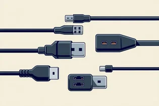 انواع کانکتور USB: از قدیمی تا USB-C (اینفوگرافیک)