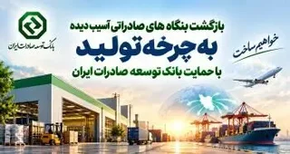 حمایت بانک توسعه صادرات از بازگشت بنگاه‌های آسیب‌دیده به تولید