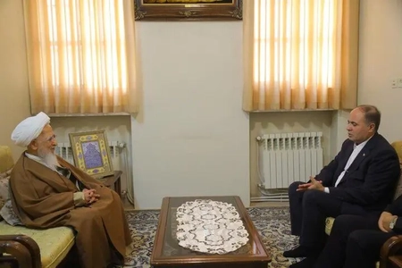 دیدار وزیر جهاد کشاورزی با آیت‌الله جوادی آملی