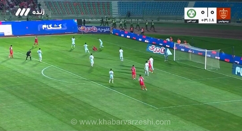 برخورد مشکوک به اورونوف در محوطه جریمه ذوب آهن در بازی پرسپولیس
