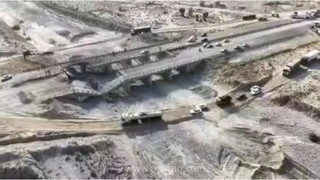 تصویر هوایی از حمله آمریکا به پل کهورستان