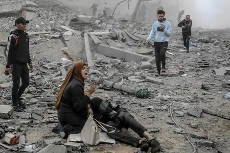 آوارگی ۸۰۰ فلسطینی در غزه پس از تخریب اردوگاه