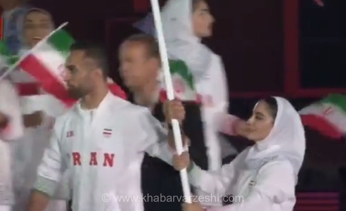 رژه کاروان ایران در بازی‌های آسیایی ناگویا ۲۰۲۶ با پرچم‌داری زهرا کیانی