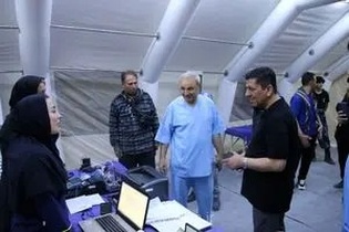 ارزیابی آمادگی بیمارستان صحرایی ارتش در مرز مهران برای خدمت‌رسانی به زائران اربعین حسینی