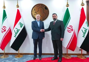 تاکید قالیباف بر گسترش روابط اقتصادی ایران و عراق در دیدار با رئیس مجلس عراق