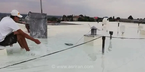 تبلیغ خلاقانه ایزوگام با پر کردن پشت‌بام از آب