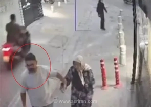 انتشار تصاویر دوربین‌های مداربسته از لحظه سرقت خشن از یک پیرزن کهنسال در معابر عمومی