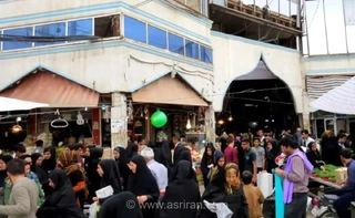 تصویری از یک بازار در شهر «کازرون»؛ 100 سال قبل