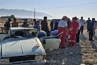 تصادف مرگبار اتوبوس و وانت در دهلران؛ ۲ کشته و یک مصدوم در جاده کمربندی فرخ‌آباد بر جای ماند