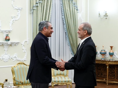 دیدار وزیر کشور پاکستان با معاون اول رئیس جمهور ایران در تهران