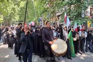 حضور پرشور مردم خرم‌آباد و لرستان در آیین وداع با رهبر شهید انقلاب همزمان با تشییع باشکوه در تهران