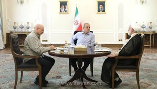برگزاری جلسه سران سه قوه با حضور مسعود پزشکیان، محمدباقر قالیباف و غلامحسین محسنی اژه‌ای