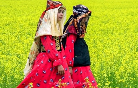 دختری از ایل شاهسون با لباس‌های سنتی در دوران قاجار(عکس)