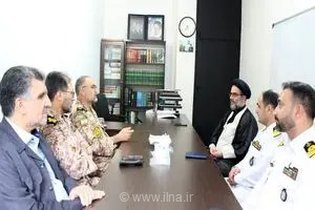 دیدار جانشین نیروی دریایی ارتش با نماینده مجلس خبرگان رهبری در استان گلستان برای بررسی اقتدار دفاعی