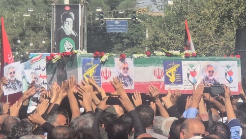تشییع پیکر سردار شهید حسین ظریفی در گناباد