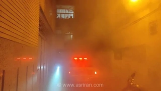 آتش‌سوزی منزل مسکونی ۴ طبقه/ ۸ نفر نجات یافتند