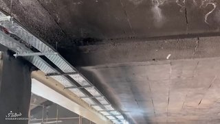 سقف ورزشگاه آزادی در بازسازی کماکان مشکلات دارد