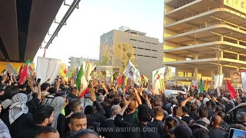 ازدحام گسترده در نجف؛ عراقی‌ها با «لبیک یا خامنه‌ای» بیعت کردند