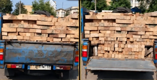 توقیف نیسان حامل چوب راش قاچاق در محور هراز