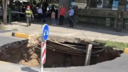 بازگشایی خیابان نشاط اصفهان پس از تعمیر خط انتقال فاضلاب