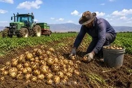آغاز برداشت ۷۰ هزار تن سیب‌زمینی تابستانه در آذربایجان شرقی