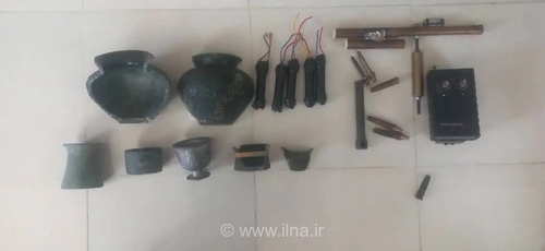 دستگیری قاچاقچیان عتیقه در مرودشت فارس و کشف نارنجک دست‌ساز